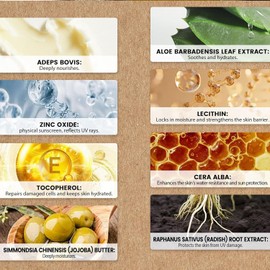 Beef Tallow Sunscreen SPF 50,Non Nano Zinc Oxide Sunscreen for Face & Body,Natural Mineral and Tallow Sunscree-n ，UVA/UVB Protection，Zinc Oxide Sunblock Cream for Outdoor & Beach (Tallow-1PCS)