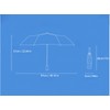 Meichoon Portable Compact Umbrella UPF50+ Sunshade Protection Lightweight Waterproof &