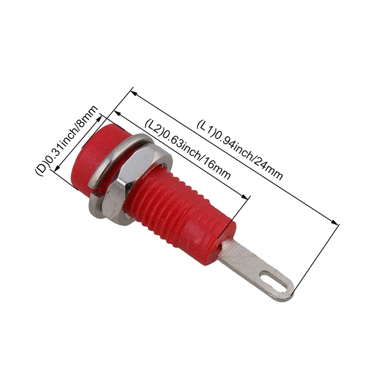 BQLZR 2mm Step Type Multimeter Detect Probe Binding Post Banana