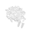 Motoforti Universal Push Bumper Fastener Rivet Clips, 0.47"x0.75", Plastic, White,40pcs