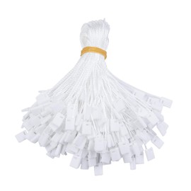 1000Pcs Nylon Hang Tag Cords 7 Inch Nylon Hang Tag Cords White Snap Lock Pin Loop Hook Strap Easy and Quick to Attach, Sales tag Cord, White tag Cord, Perfect for Apparel, Crafts,boutiques