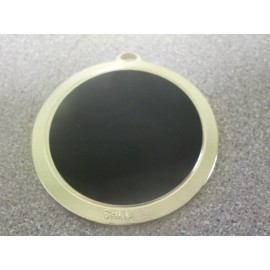 Unbranded Basketball medal, Black & Gold, award, 2", ball, boys girls,1st place, engraved