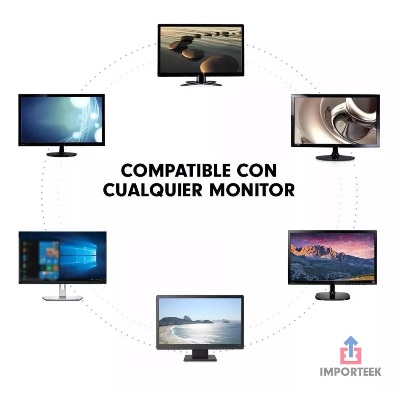 Importeek 15pz Cable Corriente Fuente Poder Trifasico Cargador Laptop