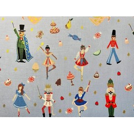 Holiday Classics - Land of Sweets - Powder Blue - Rifle Paper - Cotton +Steel - Quilting Cotton Fabric - RP606-PB2M 1/2 Yard 44