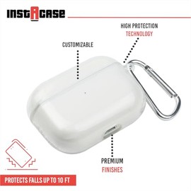 INSTACASE Funda para AirPods Pro a Prueba de Golpes, Protector Antigolpes, Carcasa de Silicón TPU Flexible, Protección 360 Grados                     