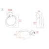 CKP Brand #76-02 Origins Collection 2 in. (51mm) Furniture Ring