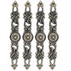 4 Sets Bronze Round Handles Cabinet Single Hole Pulls Furniture