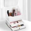 Igoin 화장품 정리함 2단서랍 분리형 보관 수납 콘솔 2-Tier Drawer