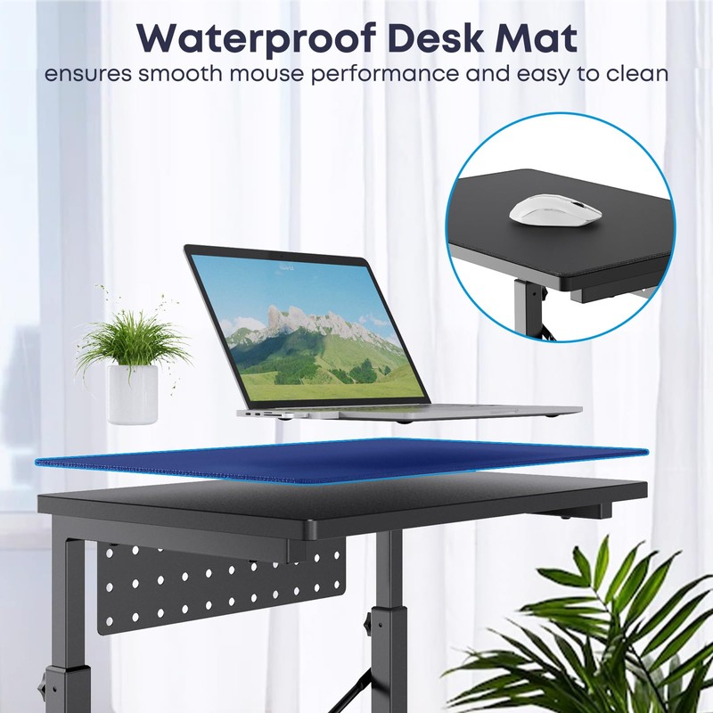 PUTORSEN Height Adjustable Computer Tower Stand - 2-Tier ATX-Case PC