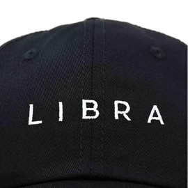 DALIX - Gorra de béisbol de algodón con Bordado de astrología del Zodiaco, Negro -, One Size