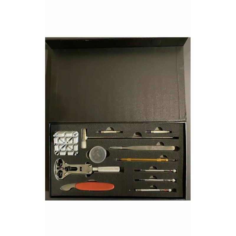 Watchtoolz DELUXE 12 WATCH BAND LEATHER RUBBER STRAP CHANGING TOOL