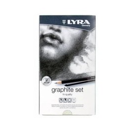 Lyra Rembrandt Graphite Set Drawing Pencils - Assorted Graphite Pencils and Accessories for Artists and Students - Versatile Sketch Pencils and Aquarell Art Pencils for Drawing and Sketching
