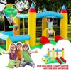 WELLFUNTIME Inflatable Bounce House with Slide, Jumping Castle with Blower