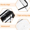 HARFINGTON Clear Toiletry Bag Quart Size TSA Approved PVC Makeup