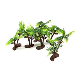 Mini Plastic Artificial Palms Trees 6PC