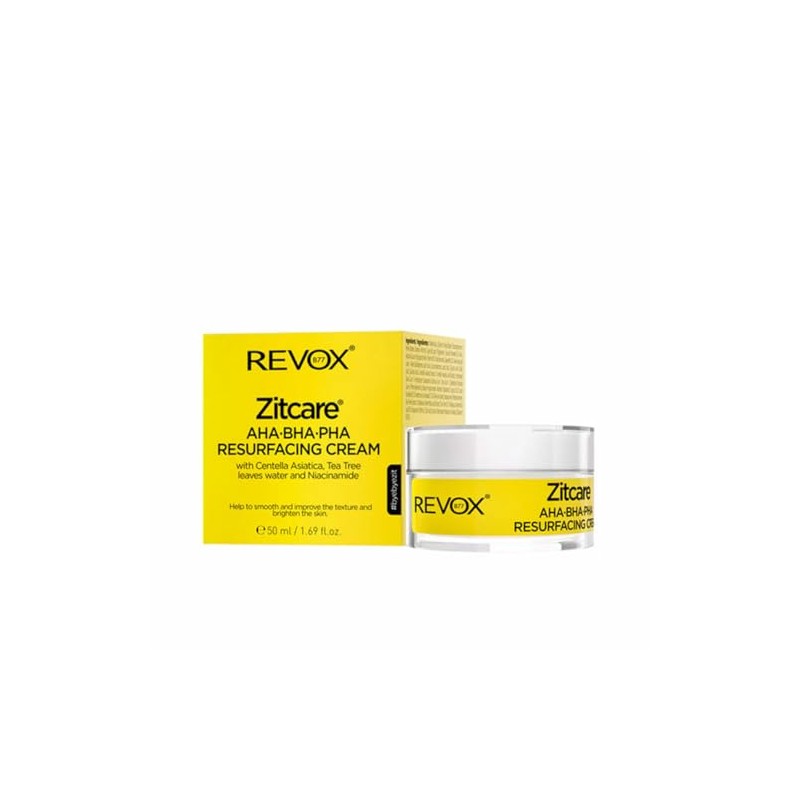 REVOX B77 ZITCARE AHA BHA PHA CREMA REJUVENECEDORA CON CENTELLA