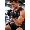 Bodyline Powerlifting Mesh Glove with Leather Palm (Empty)