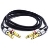 VITALCO 2x 6.3 mm Jack to 2x 6.3 Mono Jack