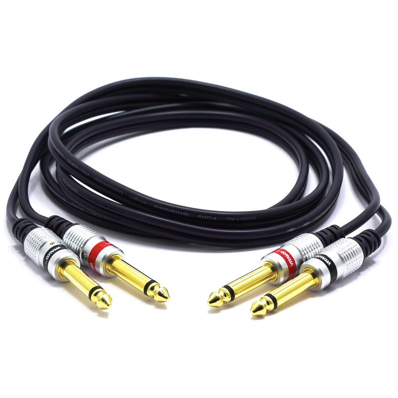 VITALCO 2x 6.3 mm Jack to 2x 6.3 Mono Jack