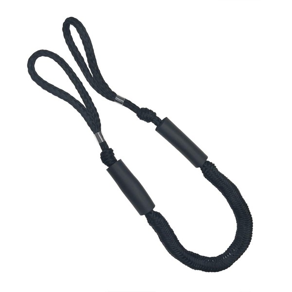 Bungee Dock Line Mooring Rope for Boat 4ft Black 4