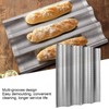 Baking Pan, Stainless Steel Baguette Pan, for Bread Loaves Baking(Four