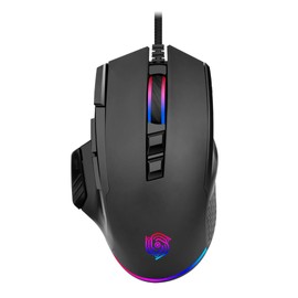 MKETech Electronics Wicked Widow (MKE 815) Wired Heavyweight Gaming Mouse with RGB Lighting and Claw Grip Shape, Black