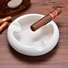 Cigar Ashtray Ceramics with 3 Large Slots Durable Ash Tray