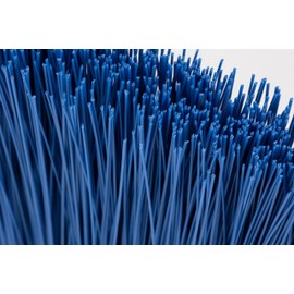 SPARTA 41083EC14 Plastic Color Coded Broom, Unflagged Bristles, Long Broom With Angled Head For Small Debris Cleaning, 56 Inches, Blue