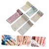 Healeved 18pcs Marble Pattern Nail Art Transfer Stickers Decorative Manicure