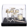 Gugxiom Mini Drum Set With Display Box and Base, Metal