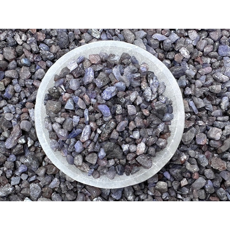 0.5 Pound Natural Semi Tumbled Gemstone Chips, Crushed Mini Crystals,