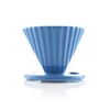 Chantal "Lotus" ceramic pour over coffee dripper, 8 Ounces, Blue