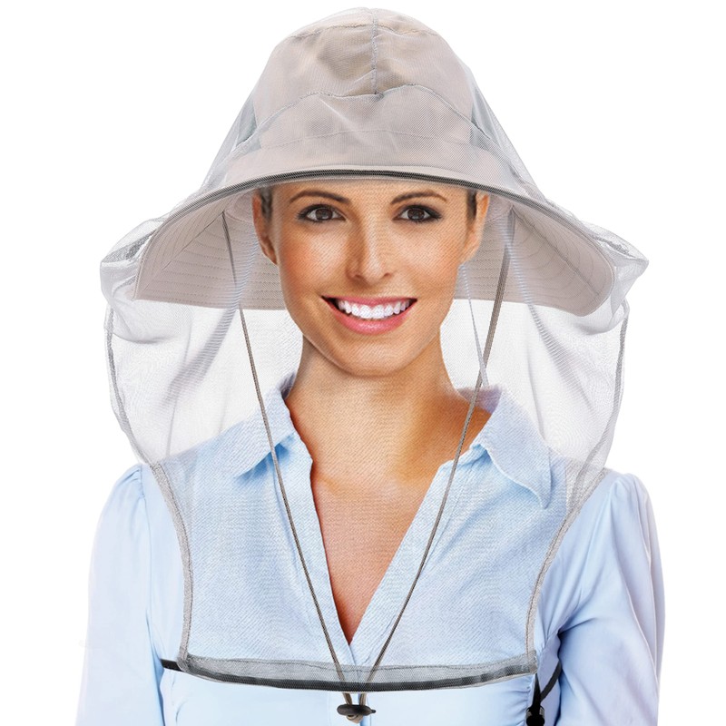 CozyCabin 3 Pcs Mesh Mosquito Head Net, Fully Covered Face