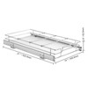 Happybuy 11" W x 21" D Pull Out Cabinet Organizer