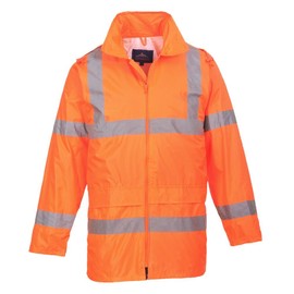 Portwest Hi-Vis Rain Jacket - UH440, Orange, 5XL