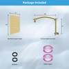 Hibbent All Metal Rain Shower Head, 10'' High Pressure Rainfall