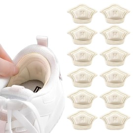 6 Pairs Heel Pads, Heel Protector Heel Pads Shoes, Prevents Blisters, Reduces Shoe Size (Cream)