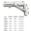 White Folding Shelf Brackets Max. Load 220 lb, Heavy Duty