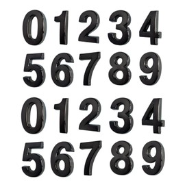 HopeWan Black Mailbox Numbers 1 1/2in, Mini Door Address Numbers, Small Sign Stickers for DIY Craft Decor. (Black, 1.5"-2 Set)