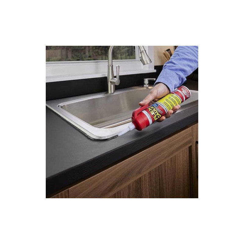 Flex Caulk, Calafateo Híbrido de Alto Rendimiento, Impermeable y resistente