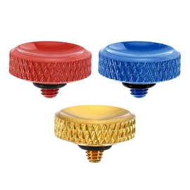PATIKIL Camera Shutter Button Set of 3 Copper Camera Buttons Engraved for DSLR/SLR Cameras Red Gold Blue