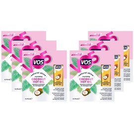 VO5 Nourishing Coconut Hot Oil Natural Shine and Intensive Pre Wash Treatment for Dry and Damaged Hair Reduces Breakage from Brushing also Suitable for Colour-Treated Hair, 4x15ml (Buy 6)