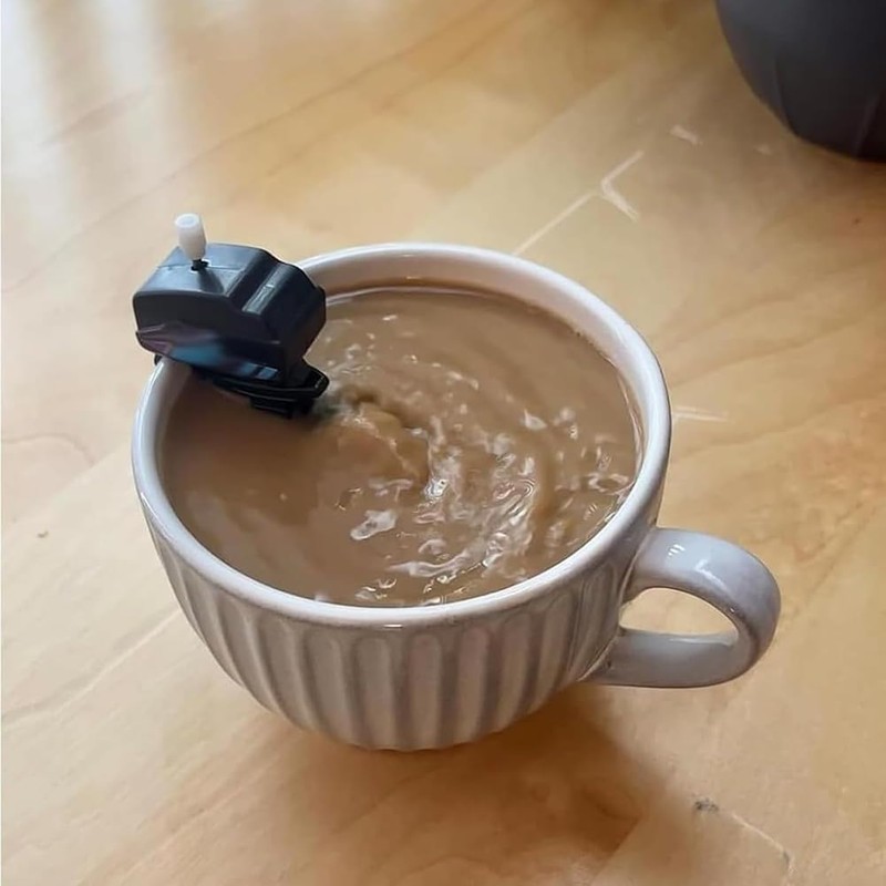 Geroosaty Boat Motor Coffee Stirrer - Wind-up Mini Coffee Mixer