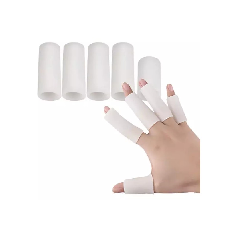 논슬립손가락보호링 편한 골무 화이트 잘라쓰는 핑거슬리브 5P 코트 실리콘 보호대