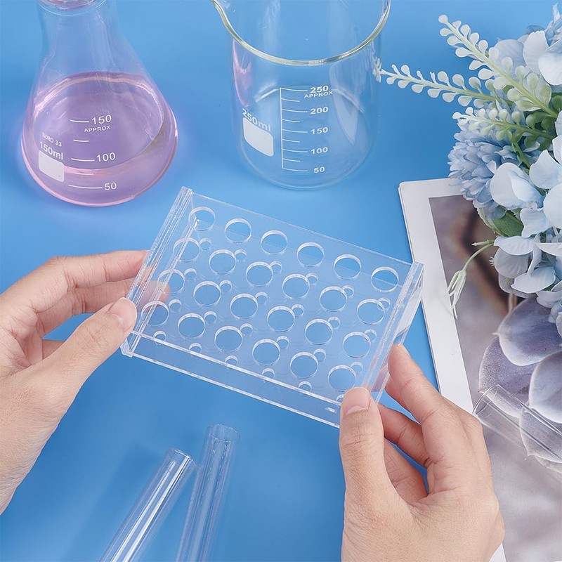 OLYCRAFT 24 Holes 1.5ml/2ml Test Tube Stand Centrifugal Tube Rack