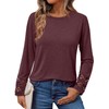 AUTOMET Womens Long Sleeve Fall Fashion Tops Ladies Casual Crewneck