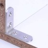 Meiyea 10PCS L Bracket, Corner Bracket with Screws, Right Angle,