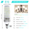 Super Bright E12 LED Bulb, 16W 1500LM Light Bulbs, Natural
