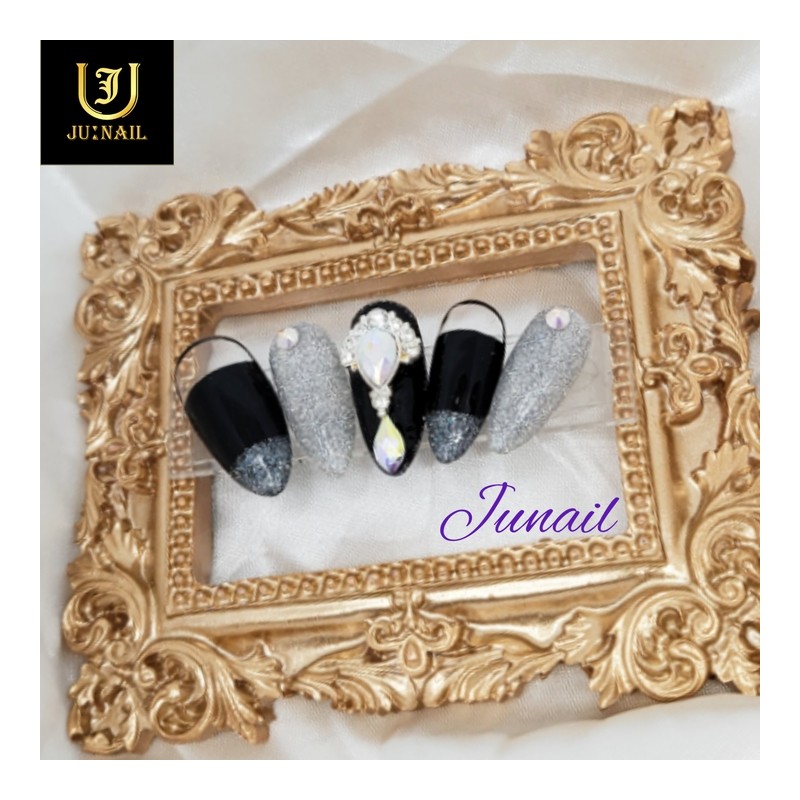 ❣Queen coronation handmade nail tips - Short ballerina / ❣여왕즉위식