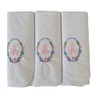 2COZEE Womens/Ladies Embroidered Initials Taschent 3-Pack? CHER with White EM